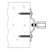 GS アシバツナギ ツイン ＡＬＣ板用100（ALC厚100mm用）