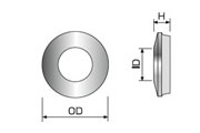 シーリングワッシャー 寸法図