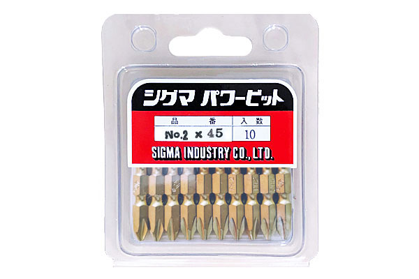 特売品］ゴールデンプラスビット 六角軸6.35 両頭十字No.2 電動